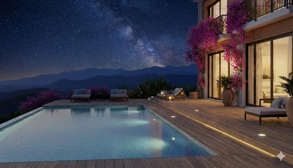 Infinity pool with sea view